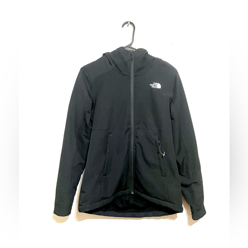 The North Face Windwall Womens Fleece Jacket Full Zip Black‎ Size Small EUC - Picture 2 of 7